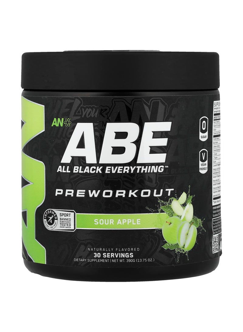 Pre-Workout, Sour Apple, 13.75 oz (390 g)